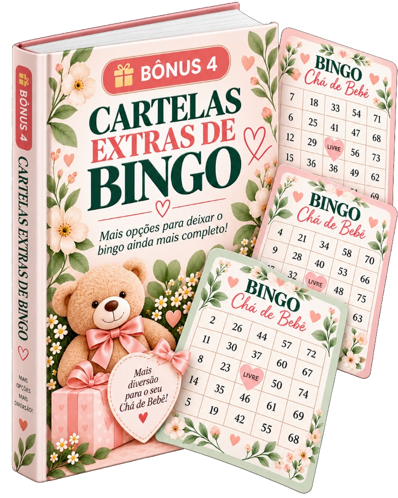 Bônus 4: Cartelas Extras de Bingo para o Chá